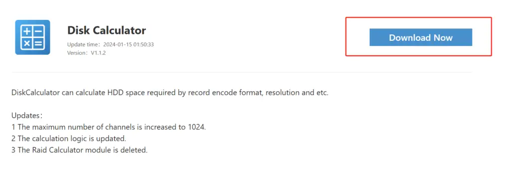 Download - Zeph - Dahua Disk Calculator